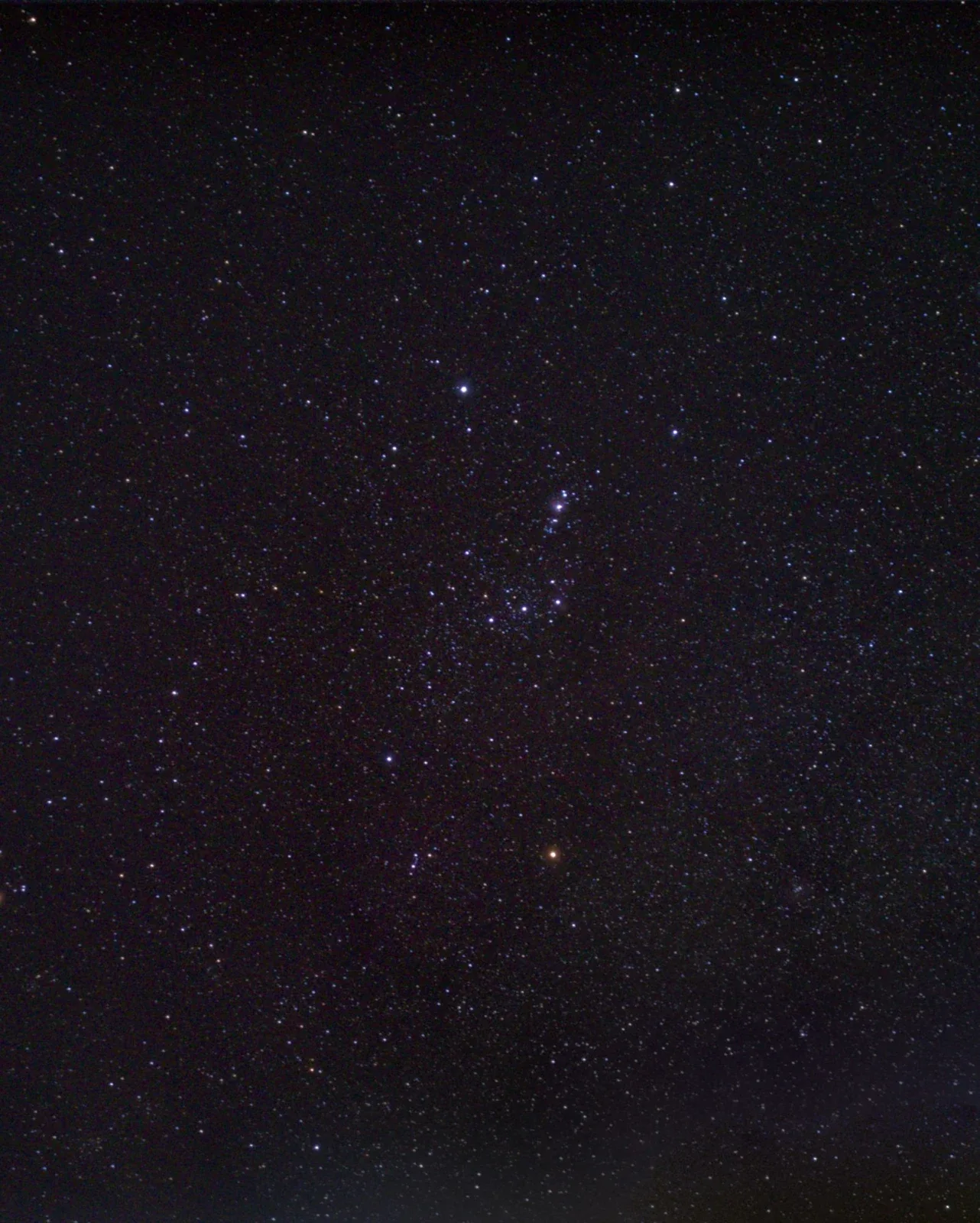 A starry night sky